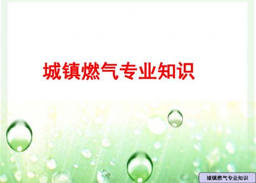 城镇燃气专业知识