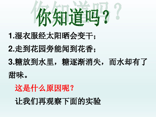 人教版九年级化学上册3.1《分子和原子》课件(共43张PPT)