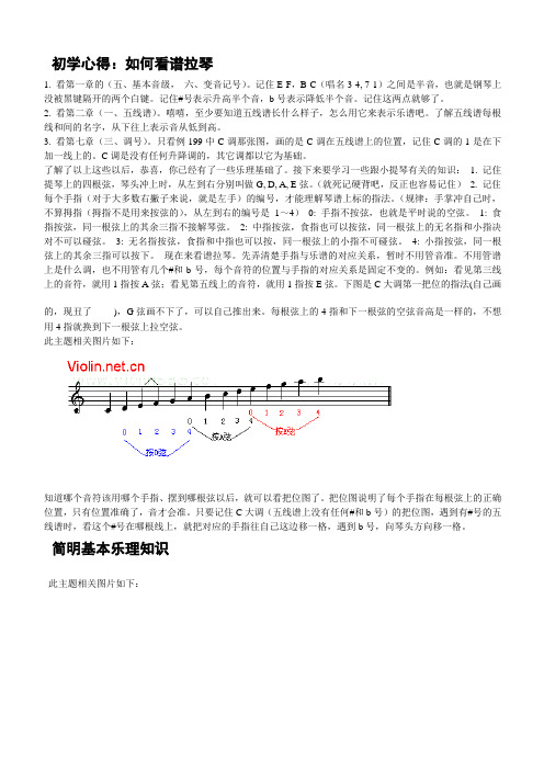 如何看谱学习拉小提琴,最全,专业