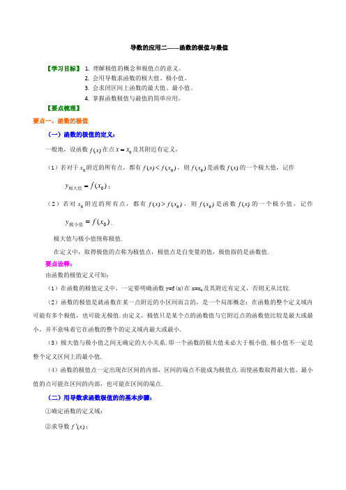 A知识讲解_函数的极值与最值_基础