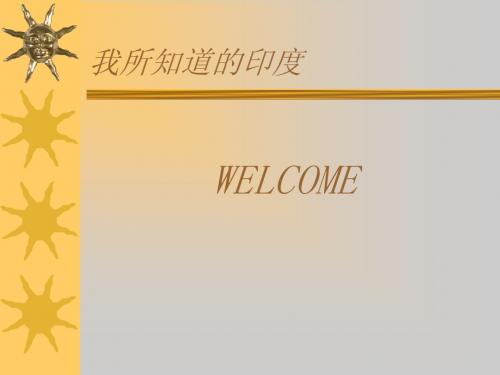 我所知道的印度(商务必备)