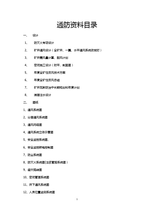 2020年新标准化通风资料