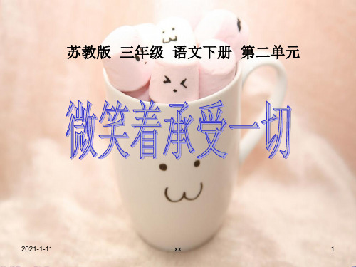 苏教版三年级下册语文《微笑着承受一切》课件