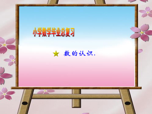 苏教版小学数学六年级下册总复习《数的认识》课件