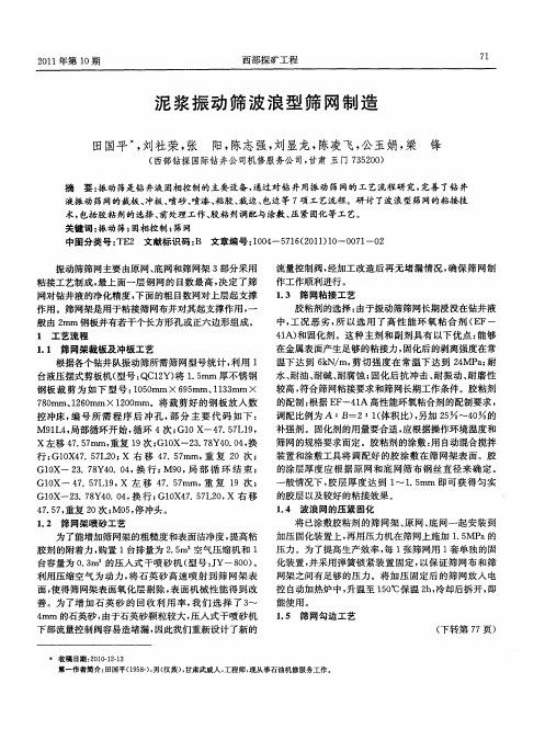 泥浆振动筛波浪型筛网制造