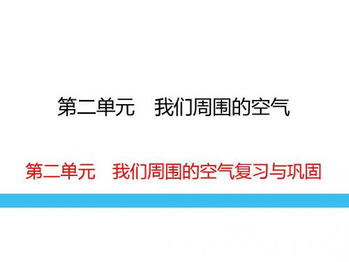 人教版九年级化学复习课件第2单元我们周围的空气复习与巩固(共28张PPT)