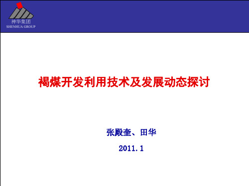 中国褐煤开发利用技术及发展动态探讨