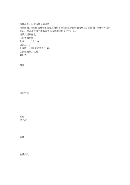 指数函数、对数函数及幂函数