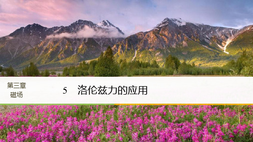 2018版物理教科版选修3-1课件：第三章 5 洛伦兹力的应用 精品