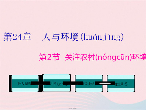 八年级生物下册关注农村环境课件新版北师大版