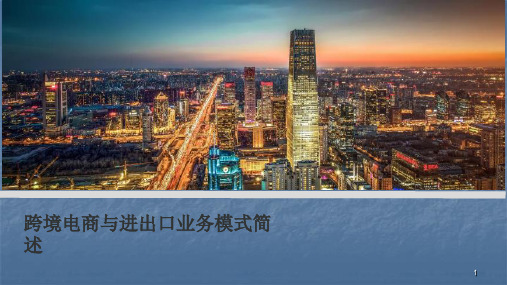 跨境电商与进出口业务模式简述ppt课件