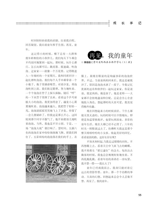 再见,我的童年