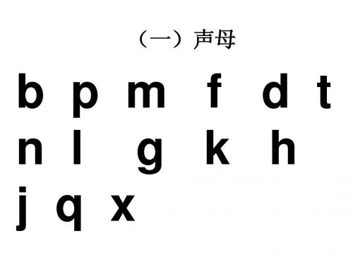 拼音复习(1)