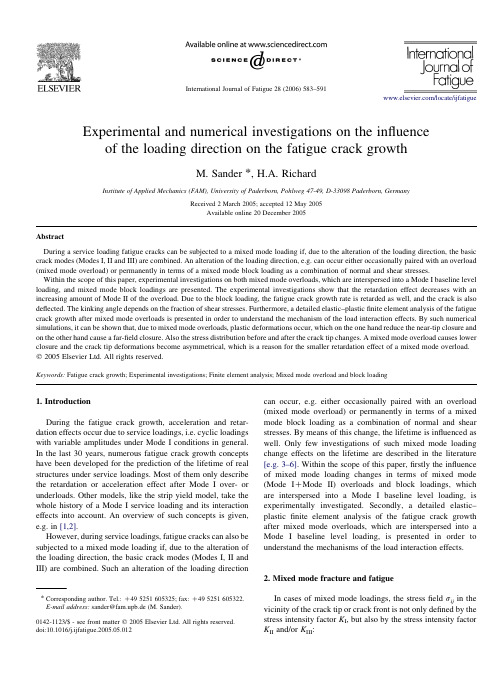 Experimental and numerical investigations on the influence o