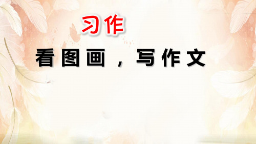 人教部编版三年级语文下册课件：第二单元 习作：看图画,写一写(共8张PPT)