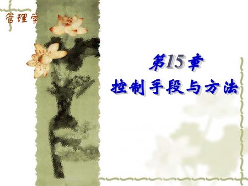 控制手段与方法