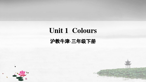 沪教牛津版三年级英语下册 Unit 1 Colours PPT课件