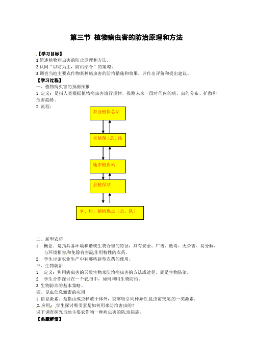 【高中生物】生物：2.3《植物病虫害的防治原理和方法》学案(新人教版选修2)