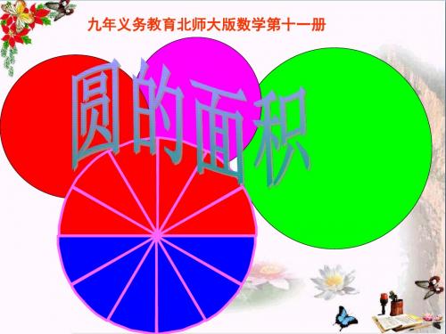 六年级数学上册第一单元圆的面积ppt课件3北师大版