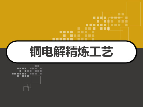 铜电解精炼工艺 PPT