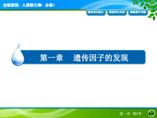 高中生物必修二第一章遗传因子的发现 课件