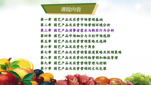03 园艺产品消费者需求与购买行为分析