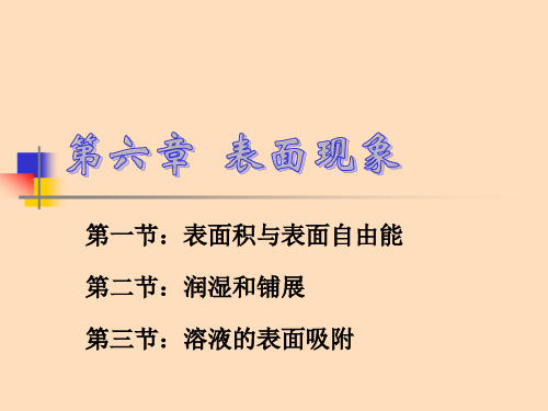 第六章-表面现象-物理化学