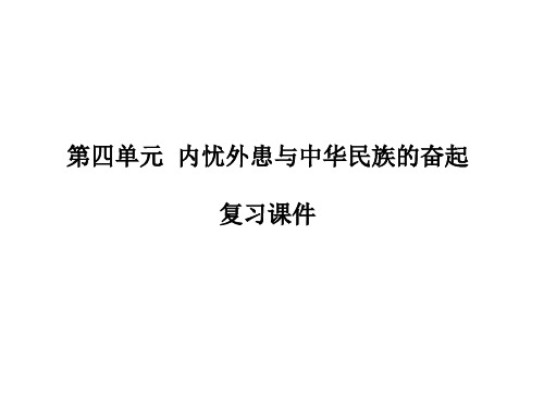 高一历史内忧外患与中华民族的奋起(整理2019年11月)