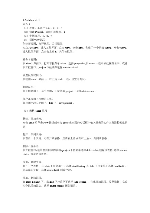 ARCVIEW入门