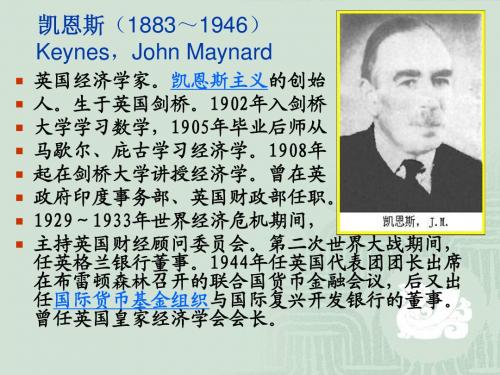 凯恩斯(1883～1946)