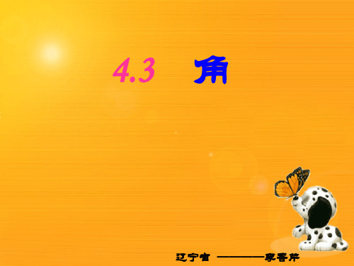 北师大版-数学-七年级上册4.3 角 课件