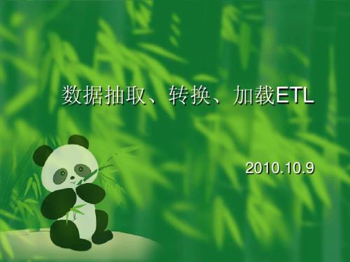 数据挖掘 ETL