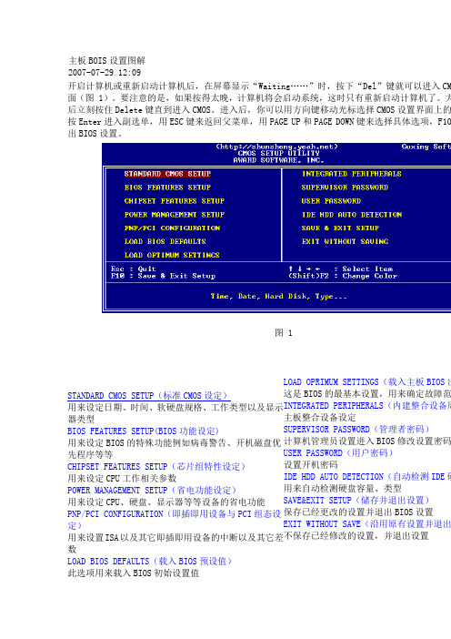 主板BOIS设置图解