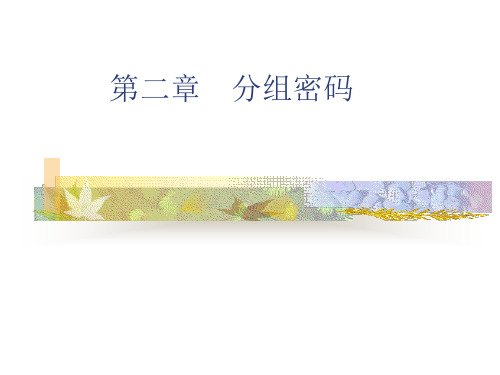 第二章分组密码