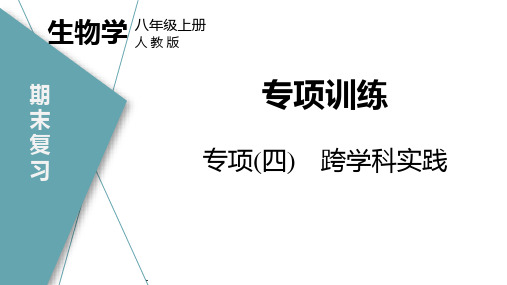 期末复习专项(四)跨学科实践(教学课件)-初中生物人教版八年级上册