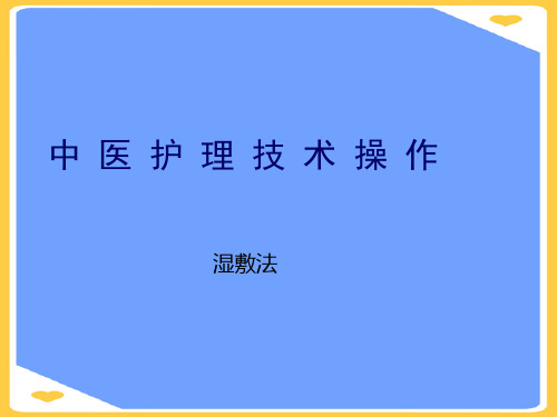 (2021)湿敷法ppt正式版PPT资料
