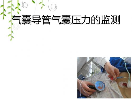 气管导管气囊压力的监测