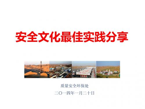 安全文化建设最佳实践