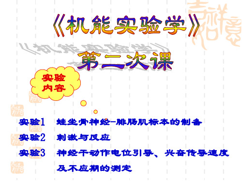 《机能实验学》临床-蛙肌、神经