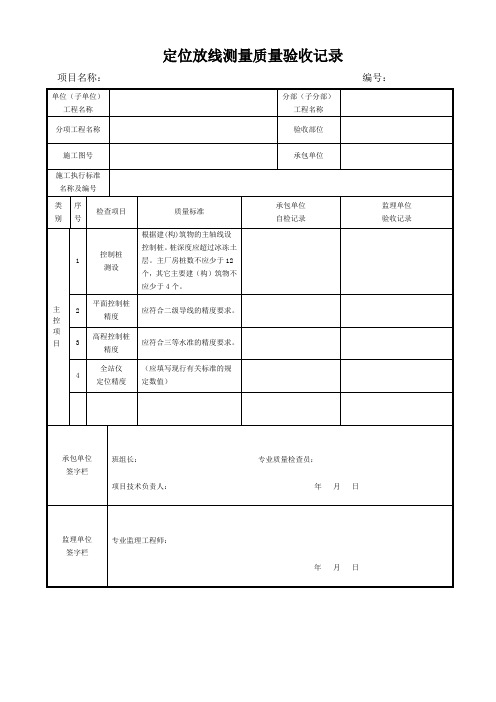 光伏电站建设土建部分控制常用表格