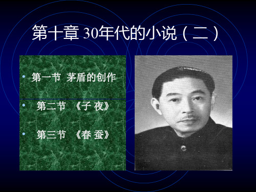 10第十章 30年代的小说(二