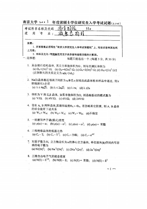 1998-2004年南京大学固体物理