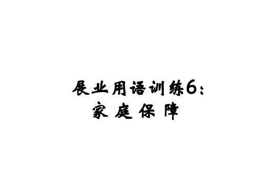人寿保险对家庭保障的重要意义PPT(28张)