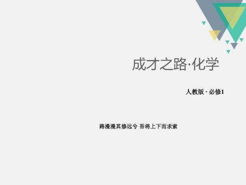 高一化学第1章从实验学化学复习课件