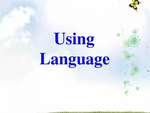 【最新】高考英语复习课件：新人教选修9 Unit3 Australia-Using language (共40张PPT)