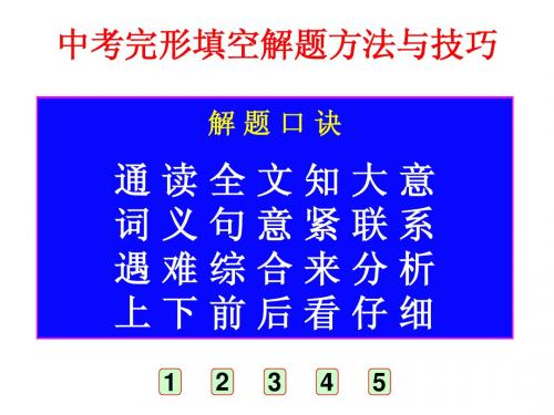 完形填空(河南中考08-11年)