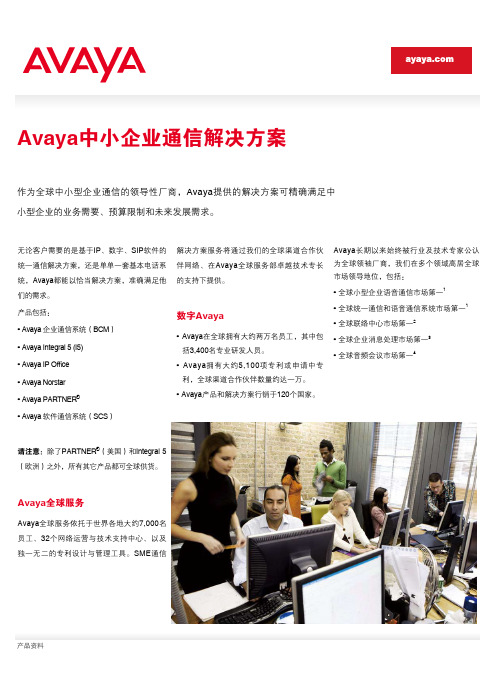 avaya中小企业通讯解决方案
