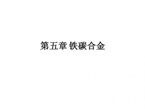 5.铁碳合金