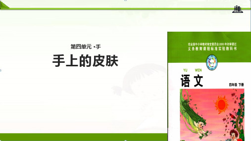 北师大版小学语文四年级下册课件：《手上的皮肤》课件