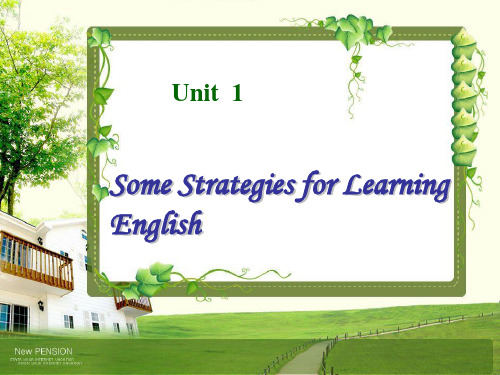 Unit_1_Some_Strategies_for_Learning_English - 副本 教案